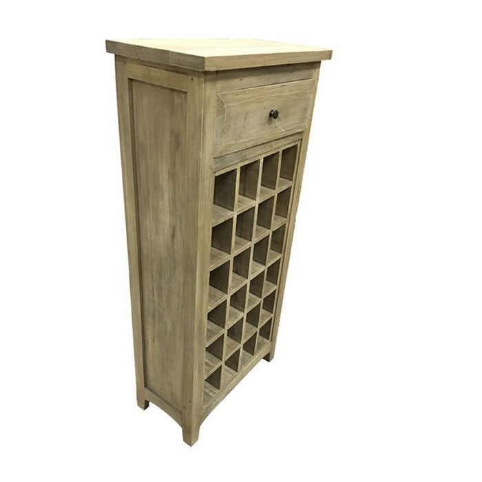 Classy Wine Cabinet 1 Drawer - Benzara