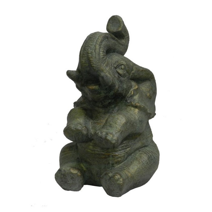 Charming Gajah Duduk Statue - Benzara
