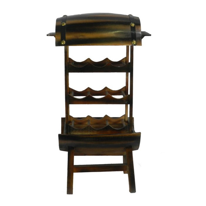 Remarkable 2 Tier Wine Rack - Benzara