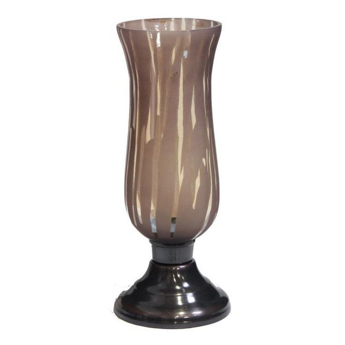 Elegant Glass Candle Holder - Benzara