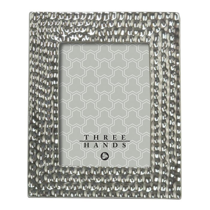 55660 CERAMIC FRAME - HAMMERED - SIL