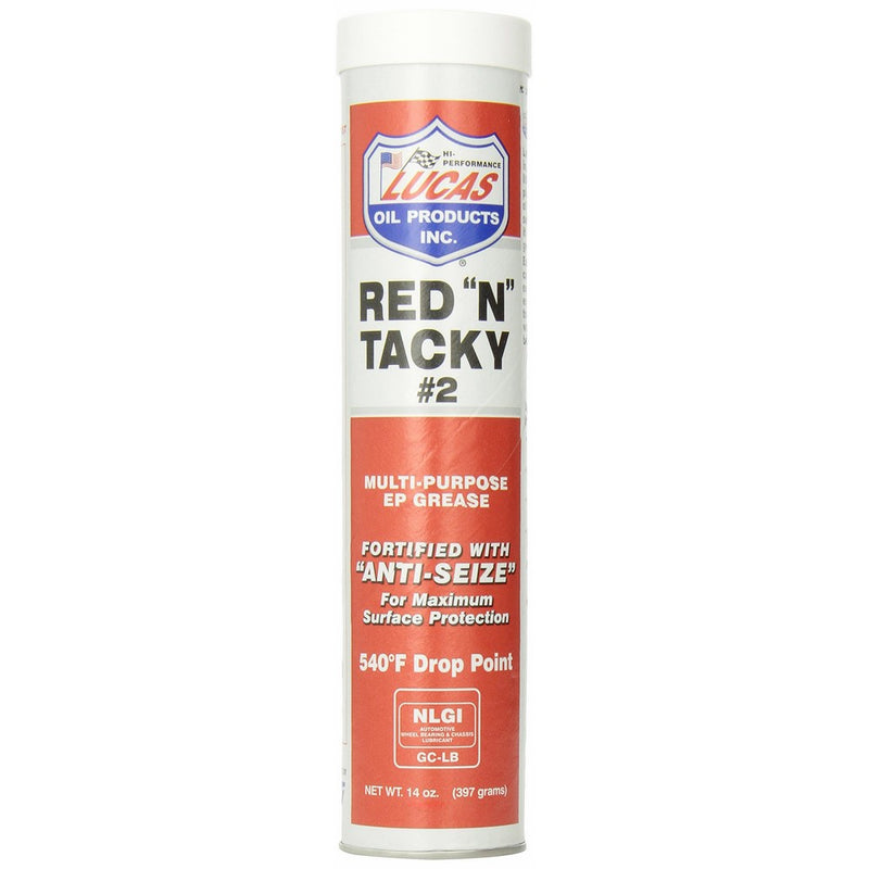 Lucas Oil 10005 Red 'N' Tacky Grease - 14 oz.