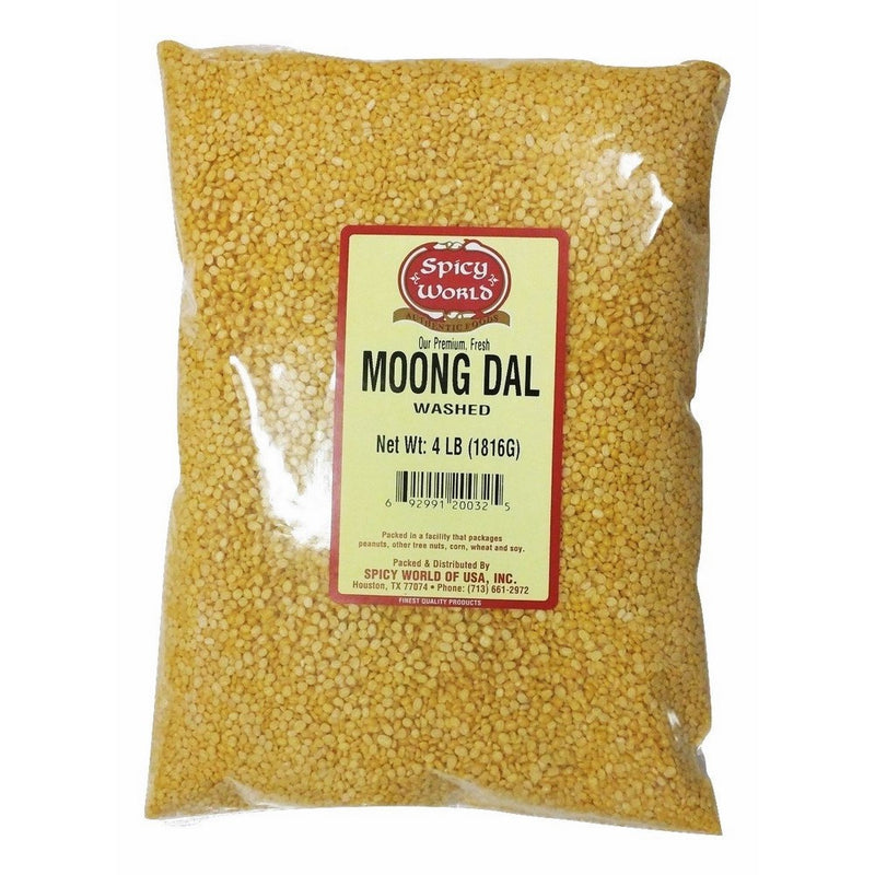 Spicy World Moong Dal (Split Mung Beans Washed) 4 Pounds