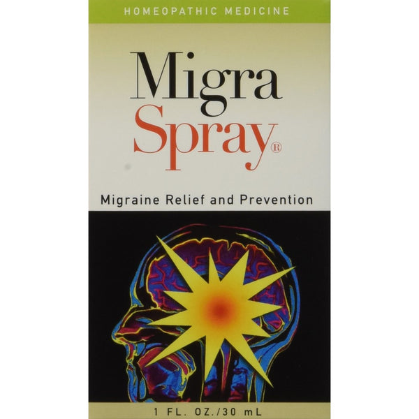 MigraSprayAll Natural Migraine Relief & Prevention, 1oz/30ml