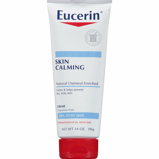 Eucerin Skin Calming Natural Oatmeal Enriched Creme 14 oz