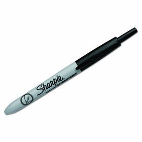Sharpie 1735790 Retractable Permanent Markers, Ultra Fine Point, Black, 12 Count