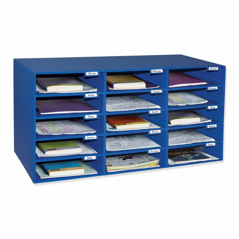 Classroom Keepers 15-Slot Mailbox, Blue (001308)