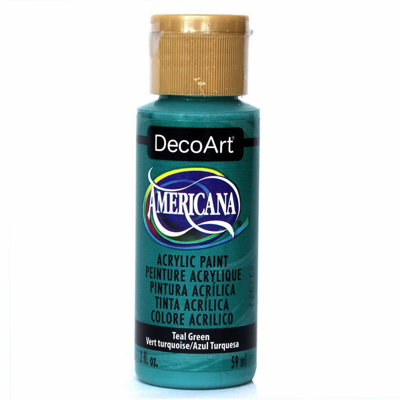 DecoArt Americana Acrylic Paint, 2-Ounce, Teal Green