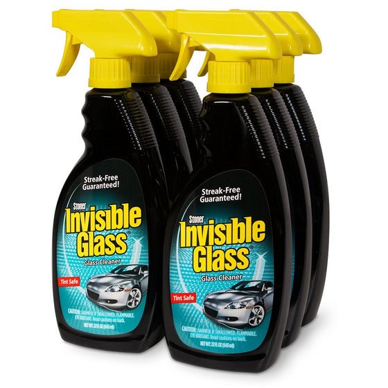 Invisible Glass 92166-6PK Premium Glass Cleaner, 22 fl. oz, Pack of 6