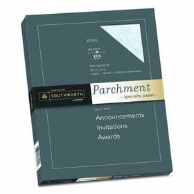 Southworth Parchment Specialty Paper, 8.5" x 11", 24 lb, Blue, 100 Sheets(P964CK/3/36)