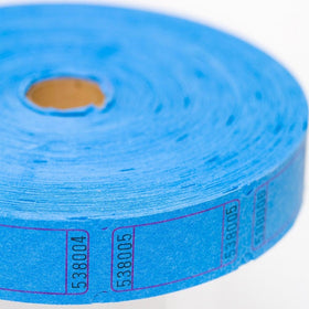 Blue Blank Ticket Roll