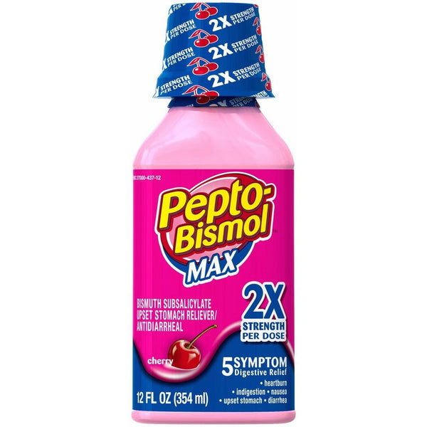 Pepto-Bismol Max Strength Liquid-Cherry-12oz