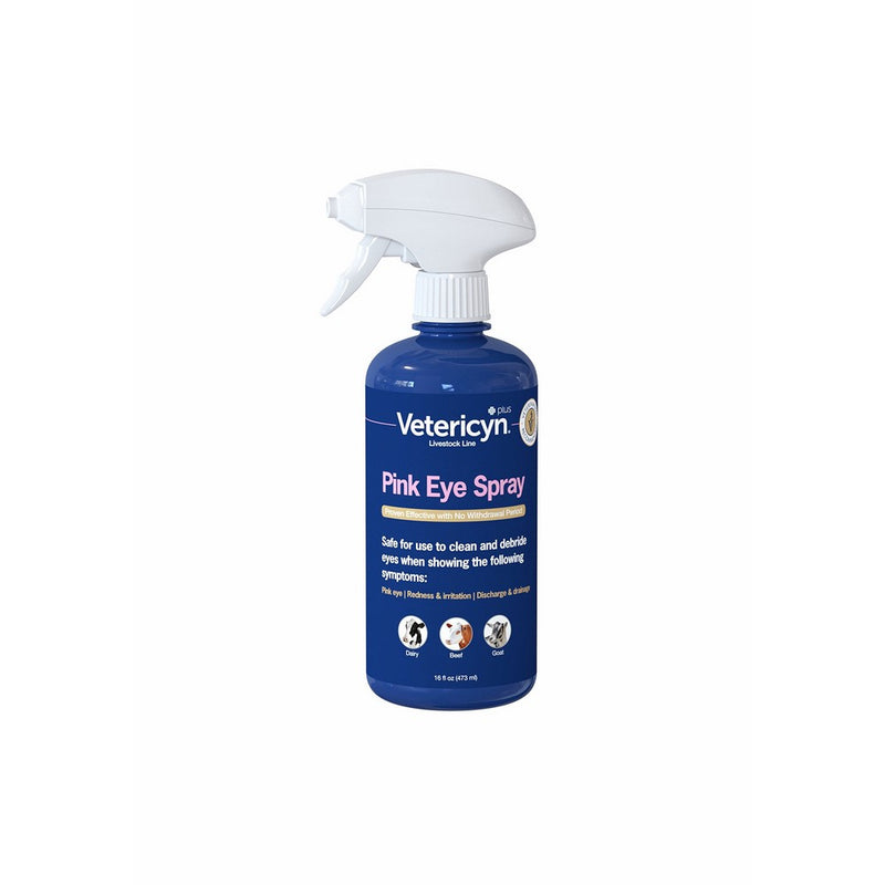 Pink Eye Spray by Vetericyn | Eye Spray for All Animals to Relieve Redness, Irritation, and Discharge - 16-ounce