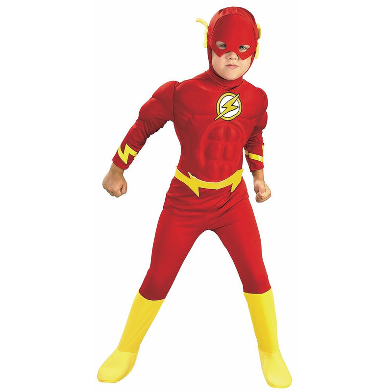 DC Comics Deluxe Muscle Chest The Flash Costume, Small