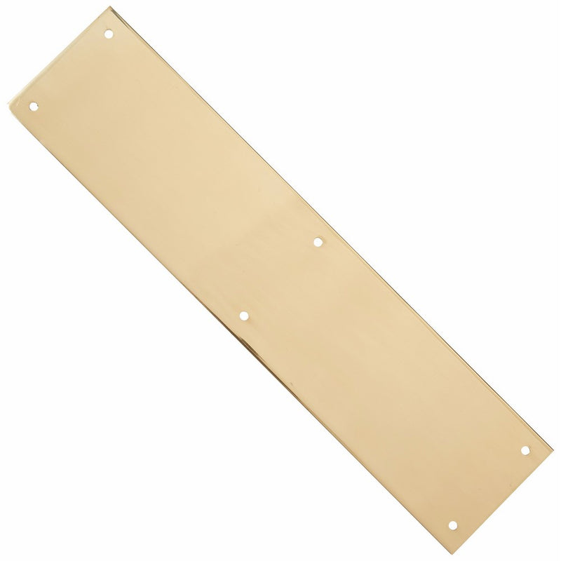 Deltana PP3515U3 3 1/2-Inch x 15-Inch Solid Brass Push Plate