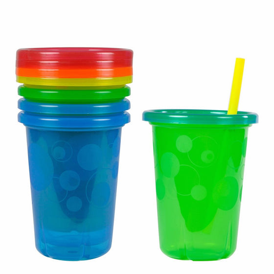 The First Years Take & Toss Spill-Proof Straw Cups 10oz, 4pk (Colors May Vary)