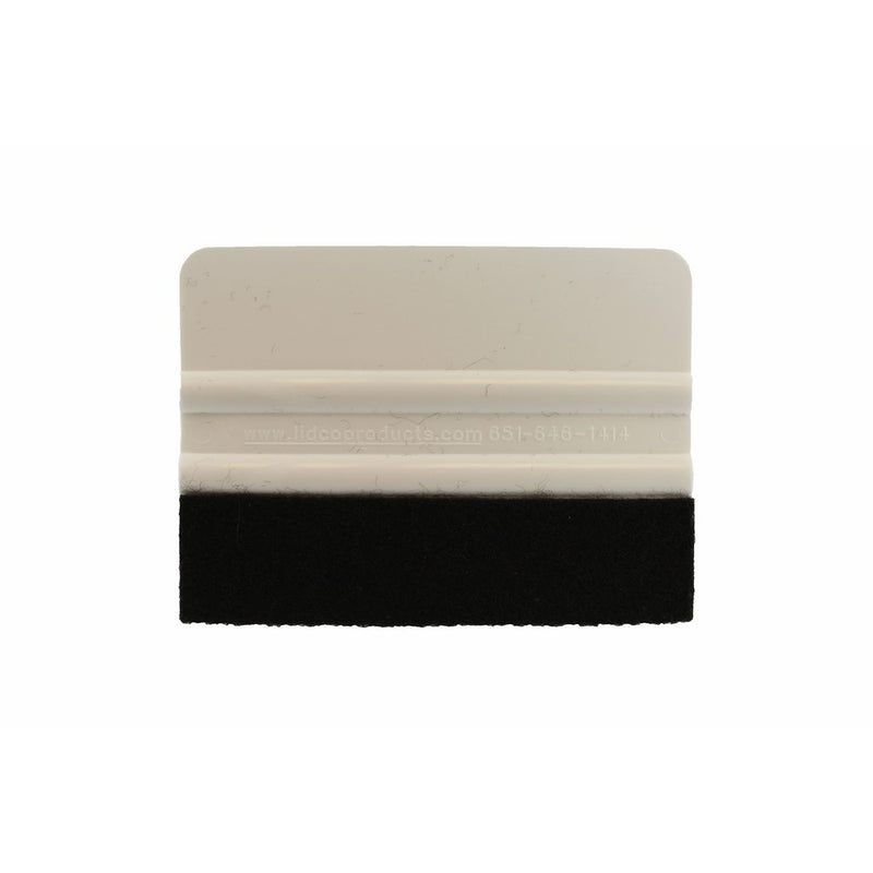 ABN Felt Edge Squeegee 4” Inch for Applying Automotive Graphics, Decals, Vinyl Wrap, Tints, and Screen Printing