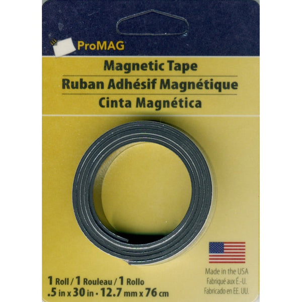 ProMag ProMag Adhesive Magnetic Tape, 0.5 x 30-Inch