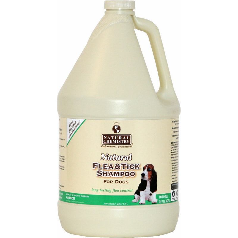 Natural Chemistry ZT1100 91 Natural Flea and Tick Shampoo for Dogs, 1-Gallon