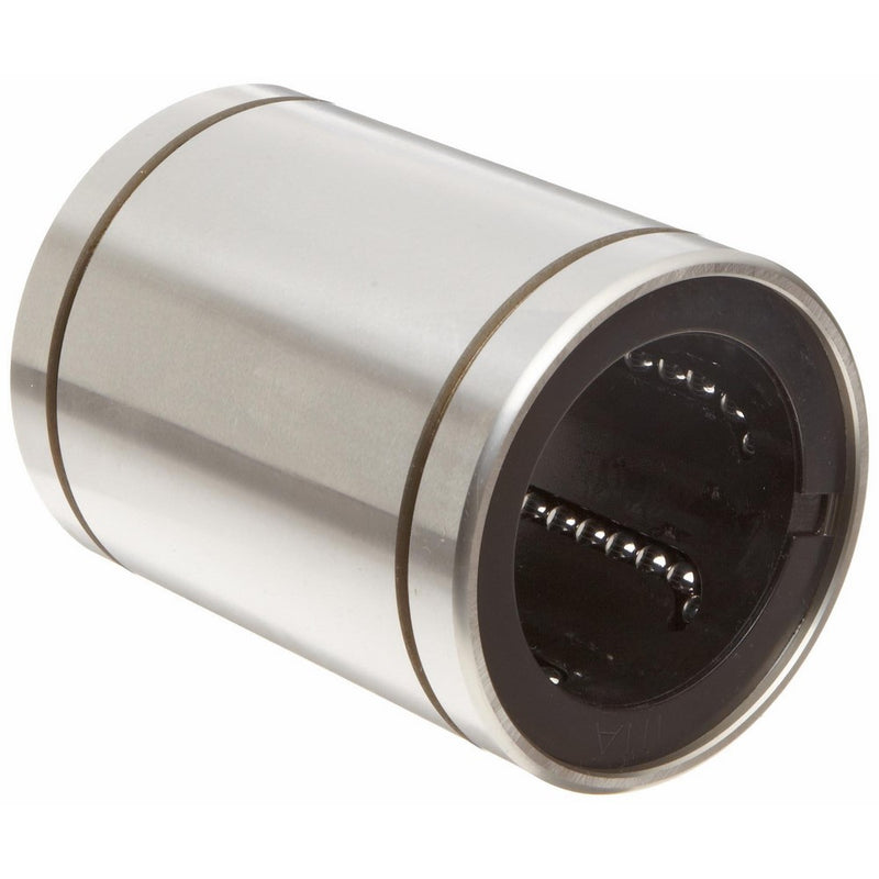 INA KBZ04 Linear Ball Bearing, Closed Type, Unsealed, Alloy Steel, Inch, 1/4" ID, 1/2" OD, 48 lbs Dynamic Load Capacity