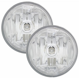 Adjure T40111 Clear Lens 4-1/2" Diamond Cut Ice Motorcycle Spotlight with H3 Bulb - Pair