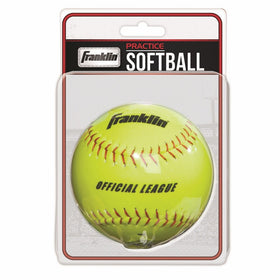 Franklin Sports Synthetic Cover Practice Softball, Yellow, 12-Inch