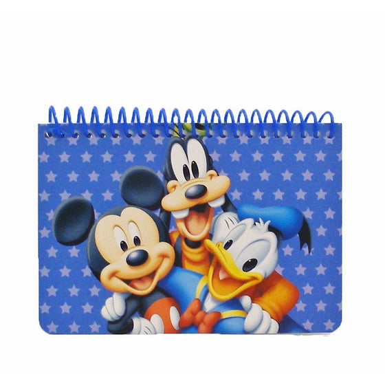 Disney Mickey Mouse and Friends Spiral Autograph Book - Blue