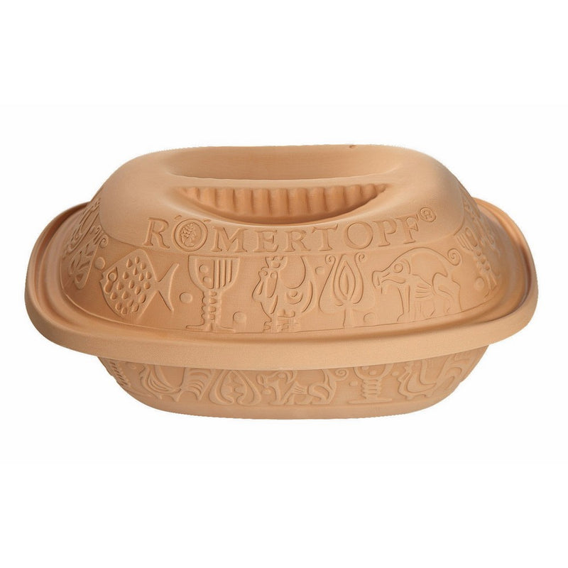 Romertopf by Reston Lloyd Classic Series Glazed Natural Clay Cooker, Medium