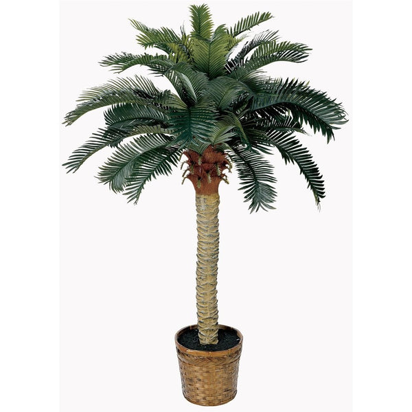 Nearly Natural 5043 Sago Silk Palm Tree, 4-Feet, Green