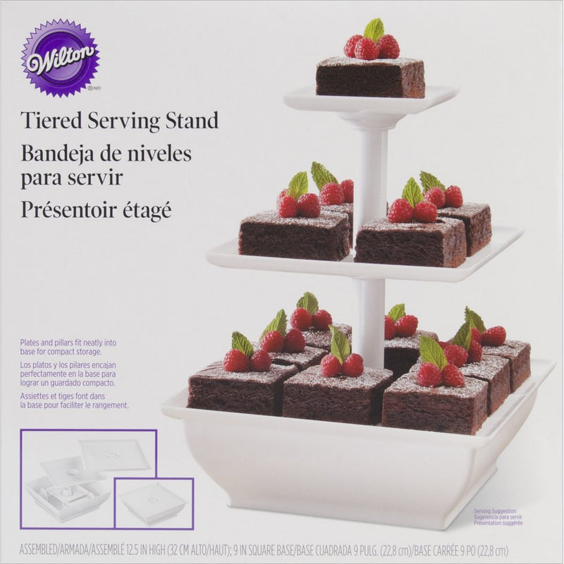 Wilton 307-108 Snack Server 3-Tower Tiered Stand for Cakes
