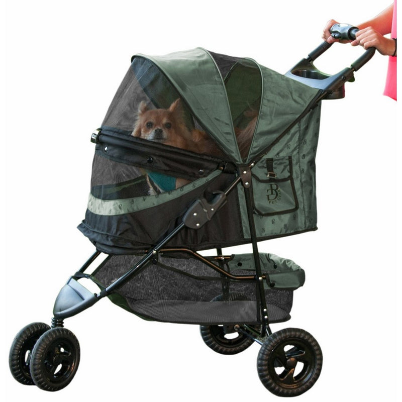 Pet Gear No-Zip Special Edition 3 Wheel Pet Stroller for Cats/Dogs, Zipperless Entry, Easy One-Hand Fold, Removable Liner