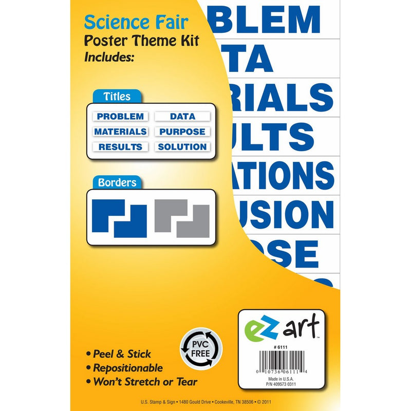 Headline Sign 6111 EZ Art Science Fair Theme Kit for Create-Your-Own Posters