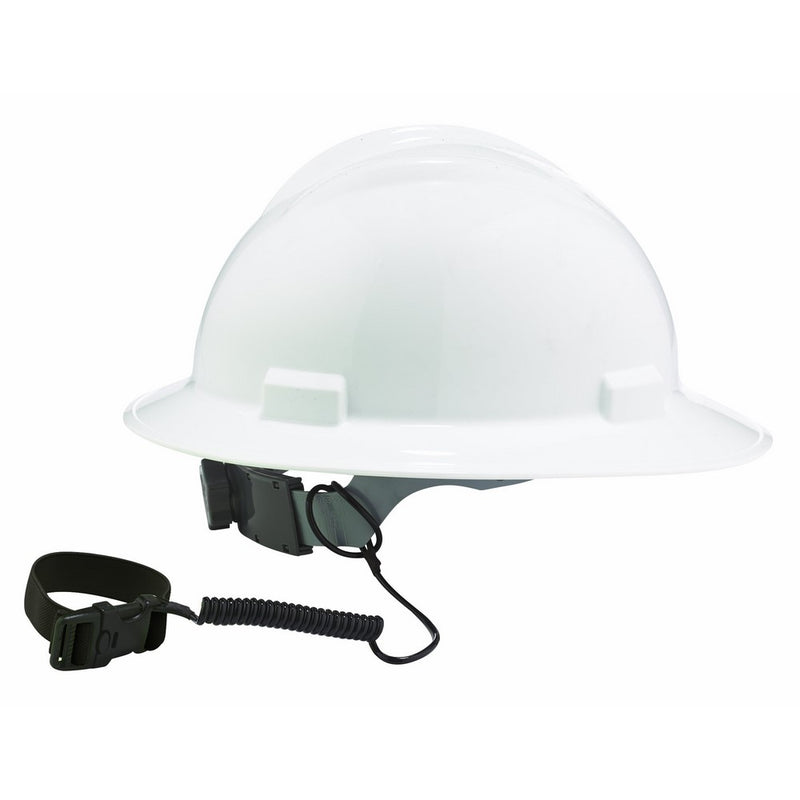 Squids 3157 Coil Hard Hat Lanyard with Buckle, Black