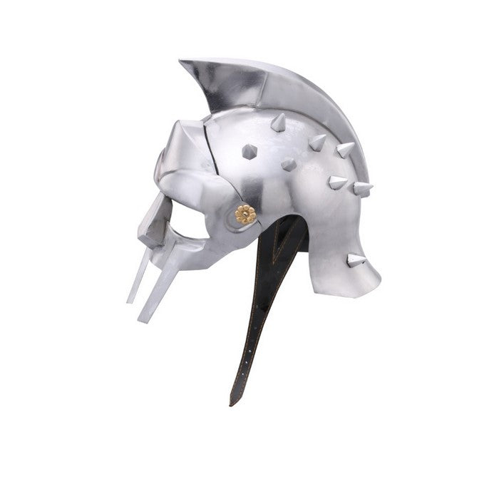Medieval Roman Gladiator Armor Helmet, Silver