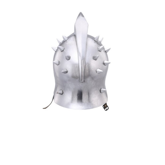Medieval Roman Gladiator Armor Helmet, Silver