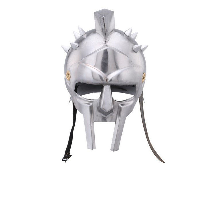 Medieval Roman Gladiator Armor Helmet, Silver