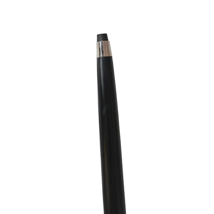 Wooden Walking Stick with Lustrous Brass Handle, Black and Gold