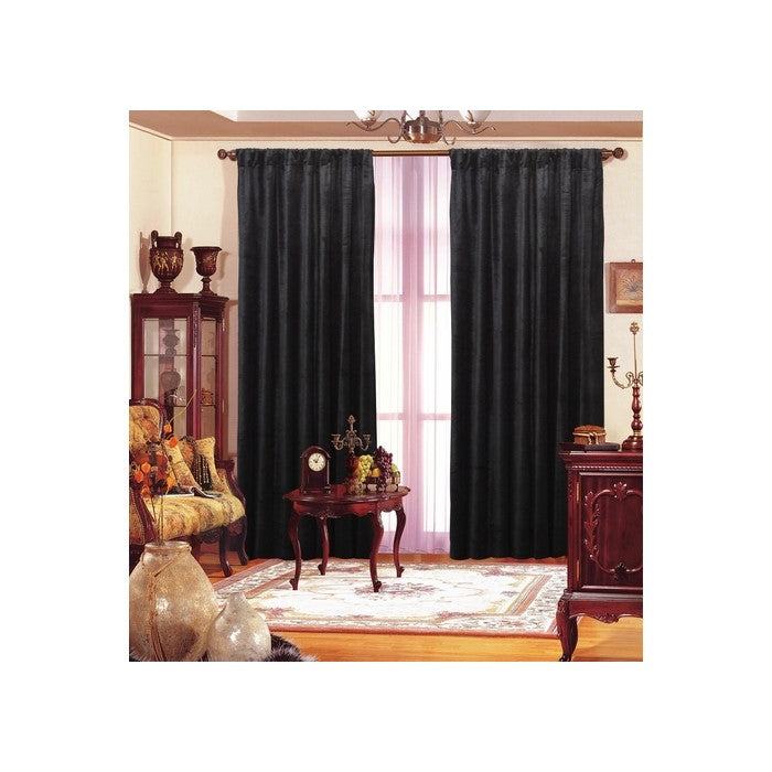 Black Velvet Drape 55"X108" Each Panel
