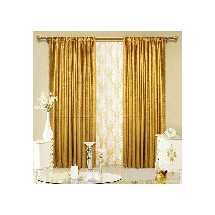 Gold Velvet Drape 55" X 96" Each Panel