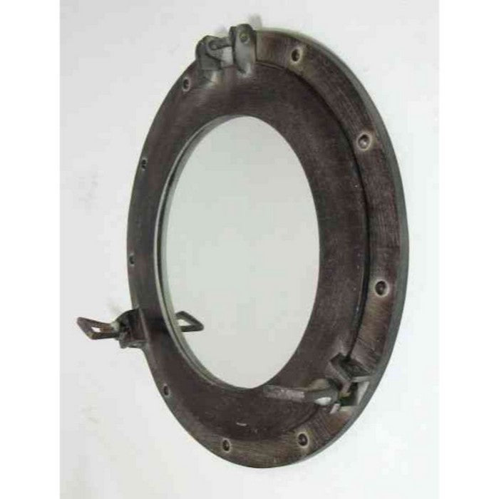 Porthole Mirror Antique To Magnify The Look Of Spaces With Marine Feel