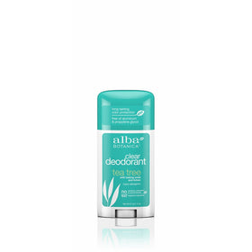 Alba Botanica Deodorant Stick Clear Enzyme, Tea Tree, 2 Ounce