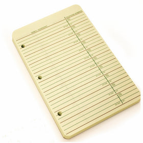 Wilson Jones 3-Ring Looseleaf Phone/Address Book Refill, 5.5 x 8.5 Inches, 80 Sheets (812R)