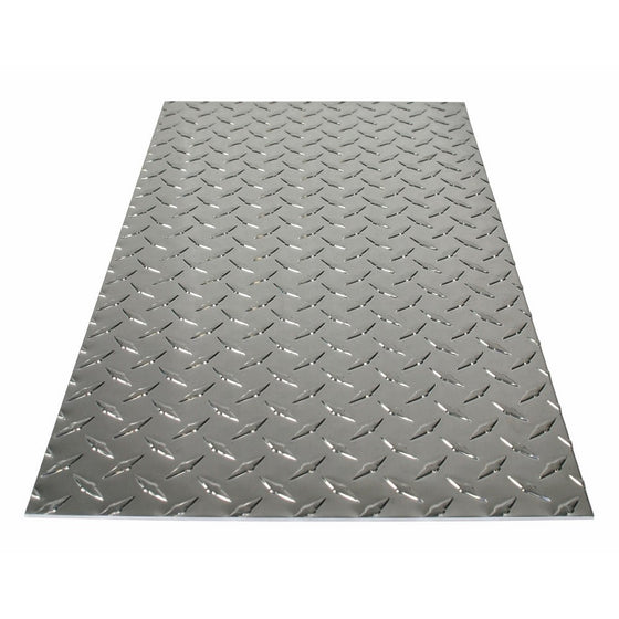 M-D Building Products 56022 11-7/8-Inch by 23-7/8-Inch .073-Inch Thick Polished Aluminum Treadplate