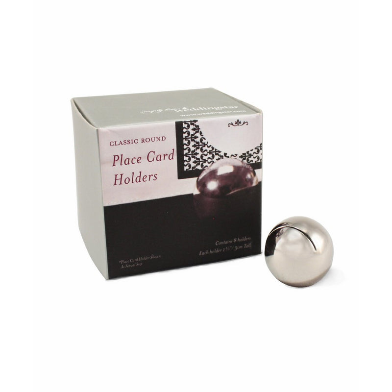 Classic Round Place Card Holders (8 pcs per set, Set of 1)
