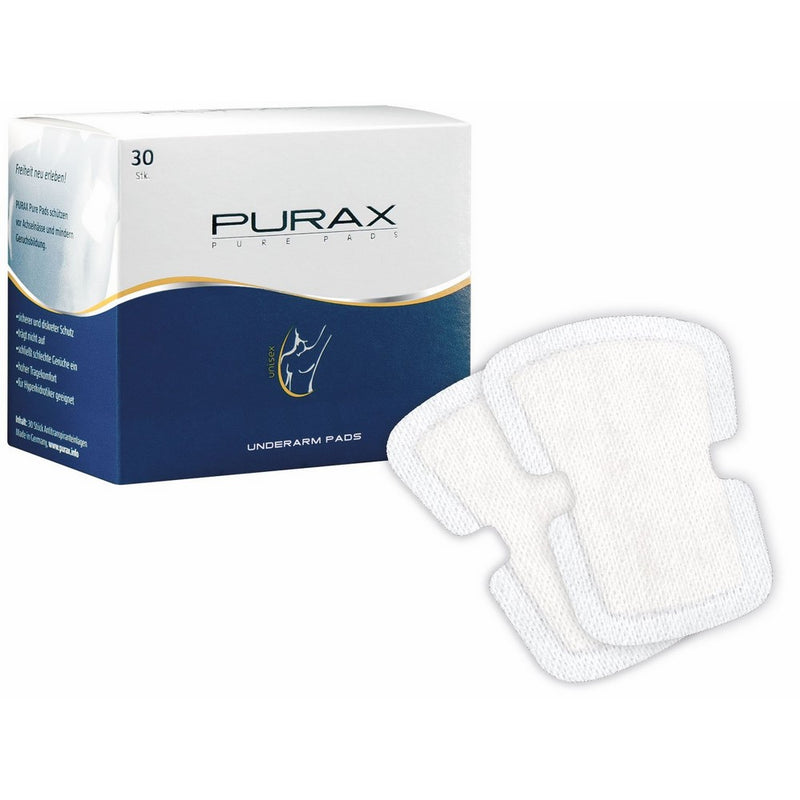 PURAX Pure Pads Antiperspirant Adhesive Underarm Pads, 30 Piece