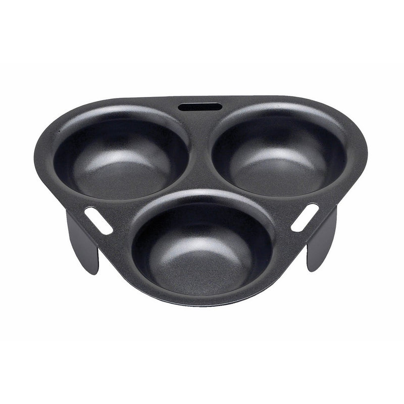HIC Non-Stick 3-Egg Poacher Insert, PFOA and BPA Free