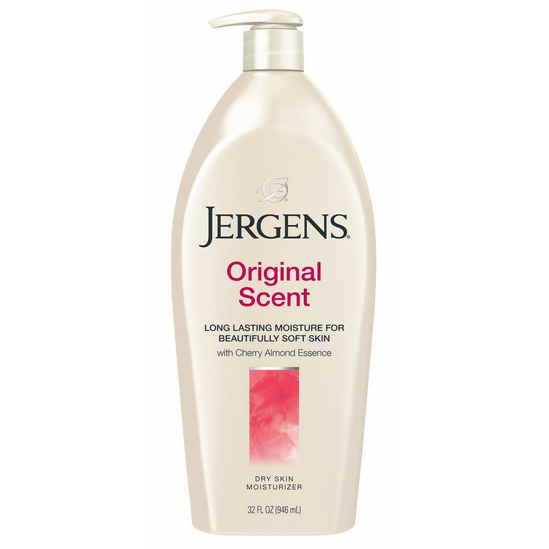 Jergens Original Scent Dry Skin Moisturizer with Cherry Almond Essence, 32 Ounces