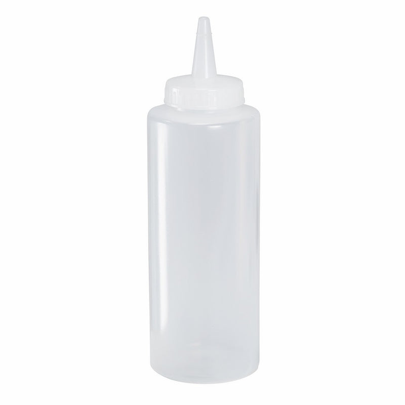 Kitchen Supply Company 12-Ounce Clear Squeeze Bottle with Precision Tip