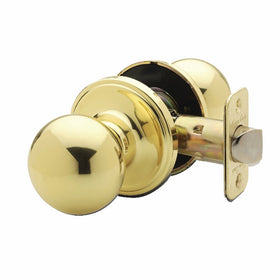 Copper Creek BK2020PB Ball Passage Door Knob, Polished Brass