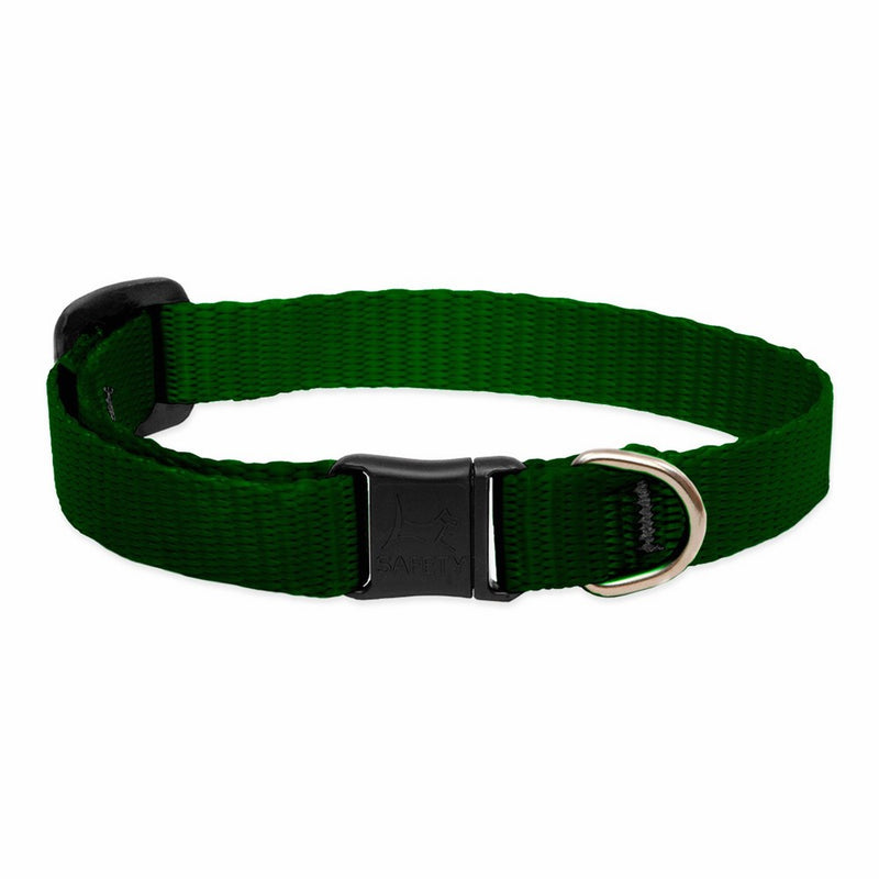 LupinePet Basics 1/2" Green Cat Safety Collar , 8-12"